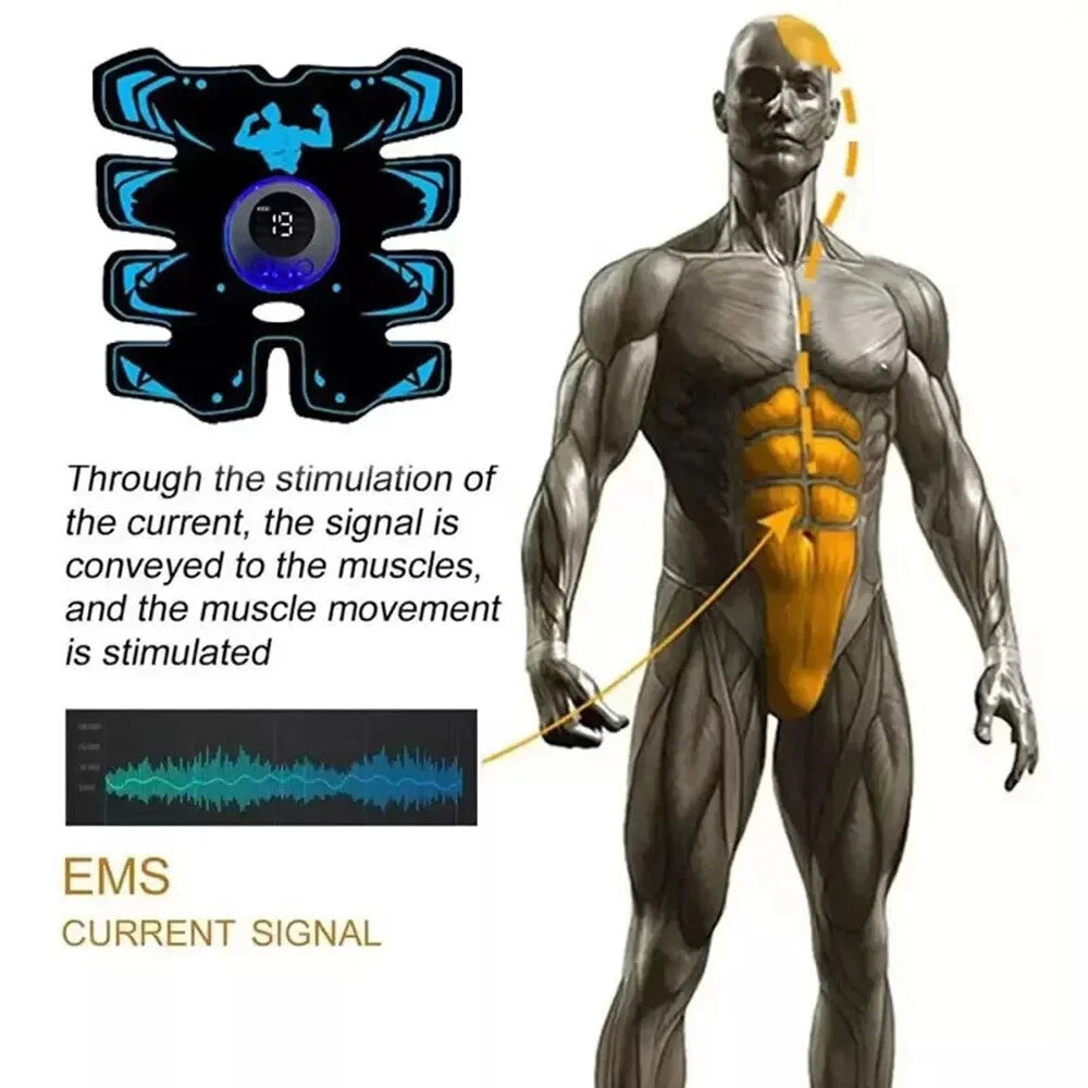 Оригинален Tactical X Abs Stimulator 2026 - Abs + Gel Pads, върховен 360° стимулатор за коремни мускули