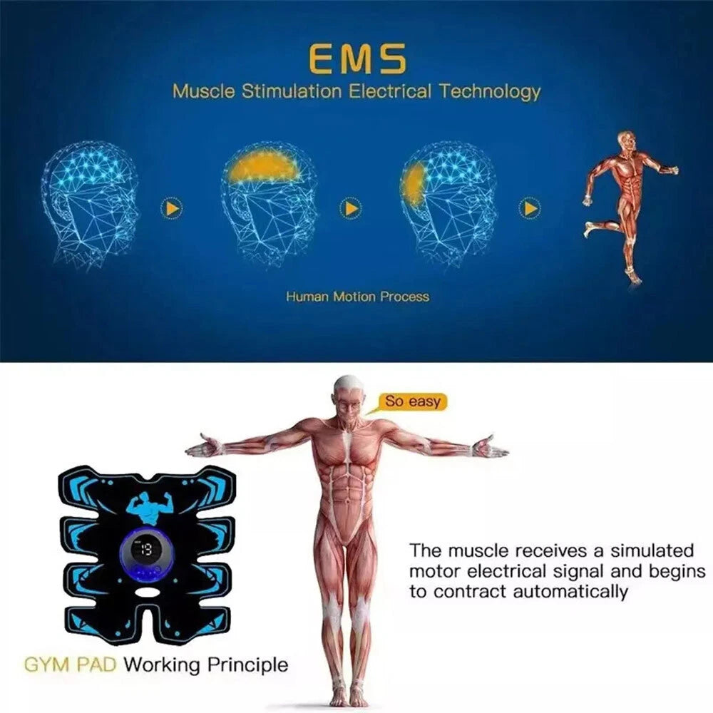 Оригинален Tactical X Abs Stimulator 2026 - Abs + Gel Pads, върховен 360° стимулатор за коремни мускули