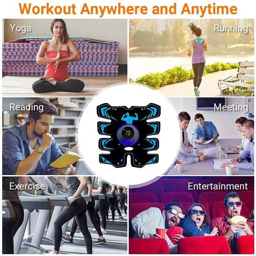 Оригинален Tactical X Abs Stimulator 2026 - Abs + Gel Pads, върховен 360° стимулатор за коремни мускули