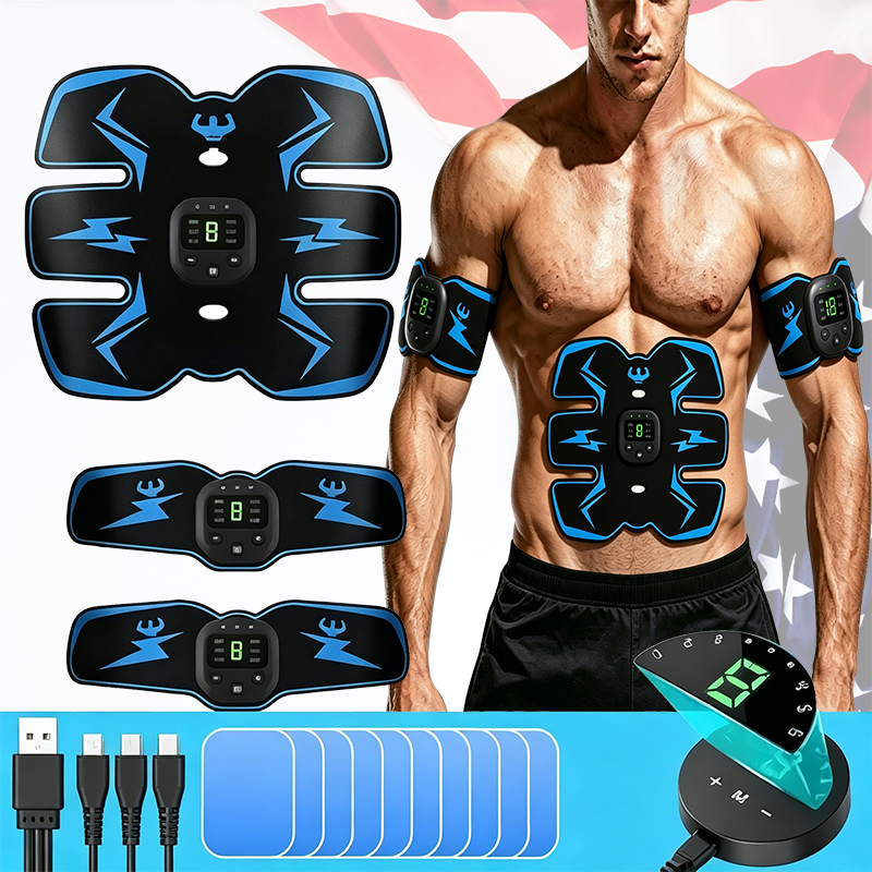 Original Tactical X Abs Stimulator 2026 | 6 Abs + 2×Arms/Legs + 20×Gel Pads | Ultra Muscle 360 Stimulator