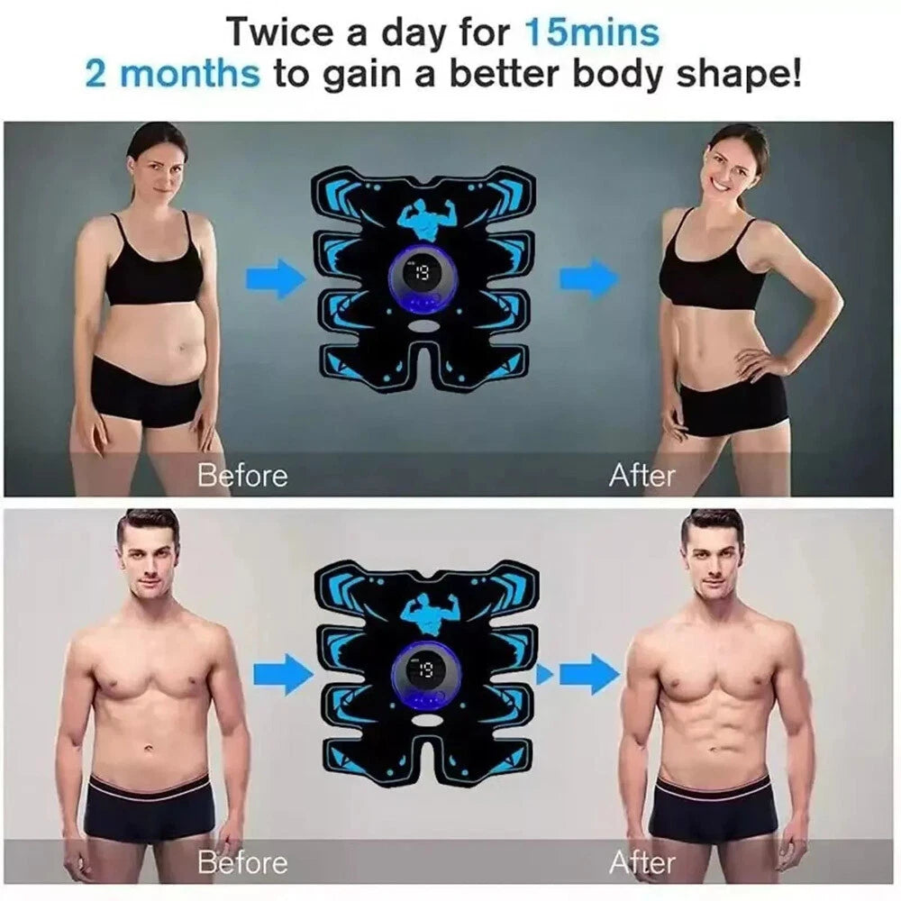 Оригинален Tactical X Abs Stimulator 2026 - Abs + Gel Pads, върховен 360° стимулатор за коремни мускули